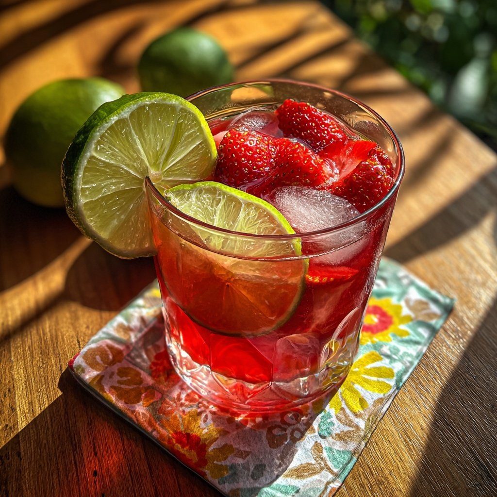 Fresh Strawberry Lime Cooler