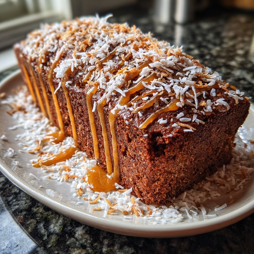 Chocolate Orange Coconut Snack Loaf