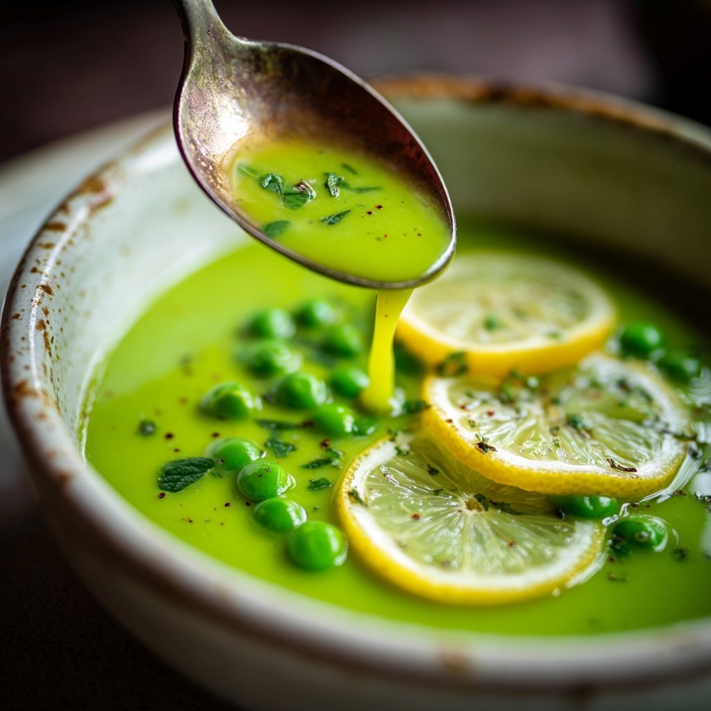 Spring Pea And Lemon Soup