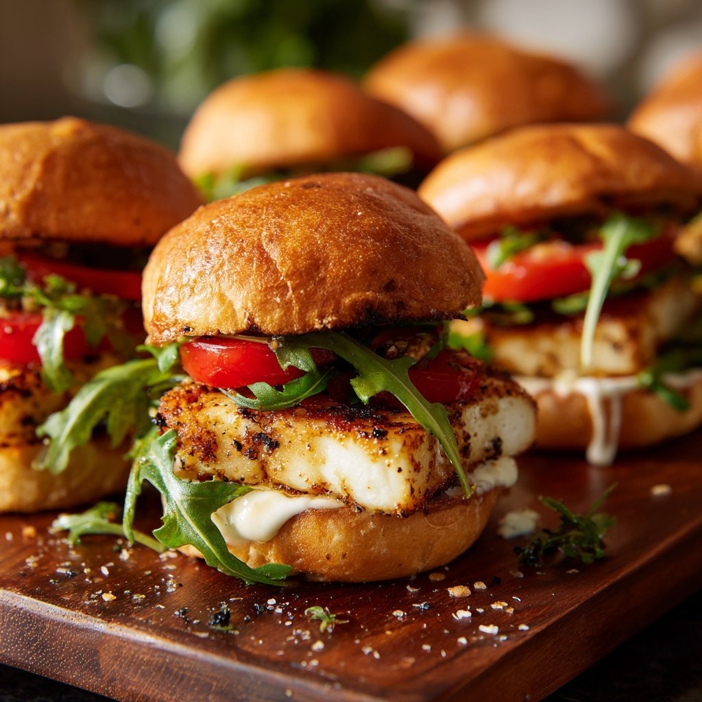 Grilled Halloumi Sliders