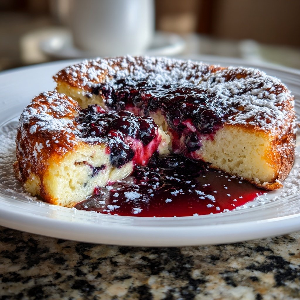 Spring Brunch Blueberry Pancake Bake