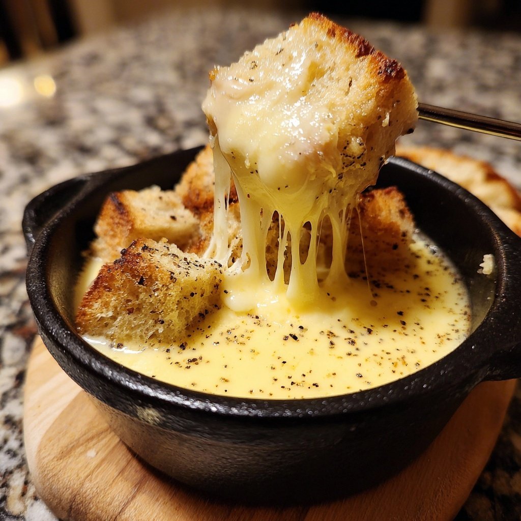 Fondue with Fontina and Black Pepper