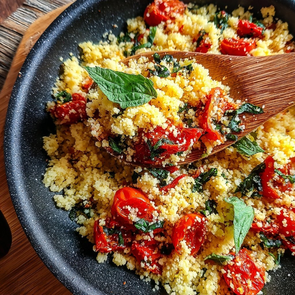 Roasted Tomato Basil Couscous