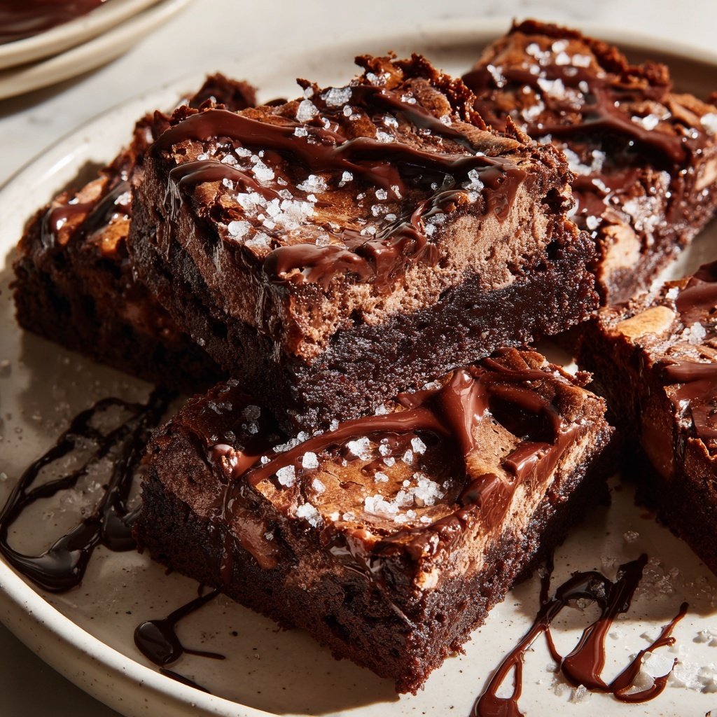 Cottage Cheese Brownies with Dark Cocoa Swirl