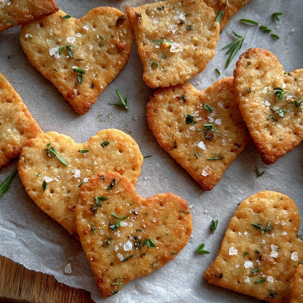 Valentines Snacks Heart Shaped Crackers
