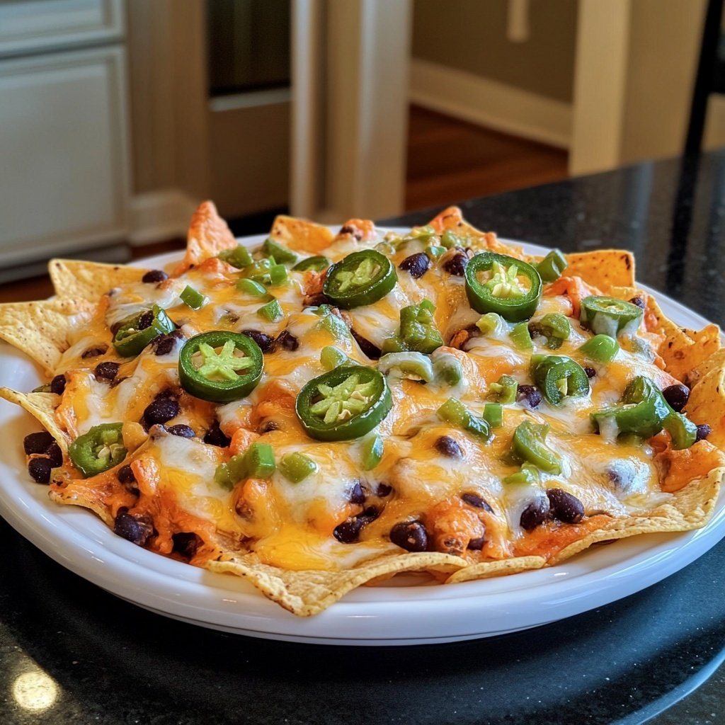 Super Bowl Appetizer Baked Veggie Nachos